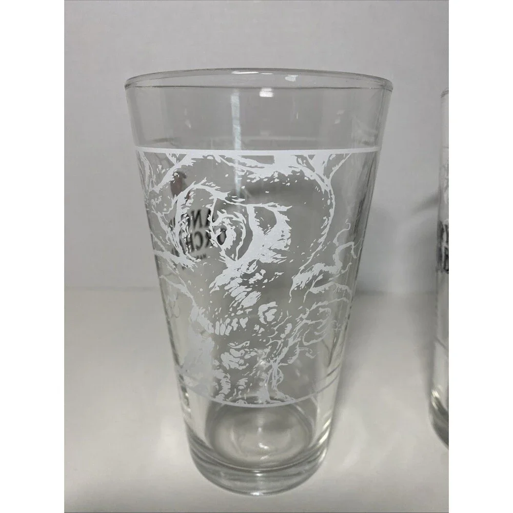 LOT OF 2 Angry Orchard Hard‎ Cider 16 oz Craft Beer Pint Glass